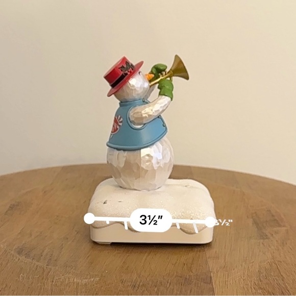 Hallmark Christmas Snowman Band Trumpet Tom Wireless Decor Tested Working 2010 - Picture 11 of 12
